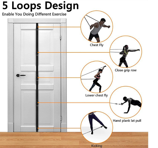 Home Fitness Multi-point Anchor Portable Door Strap