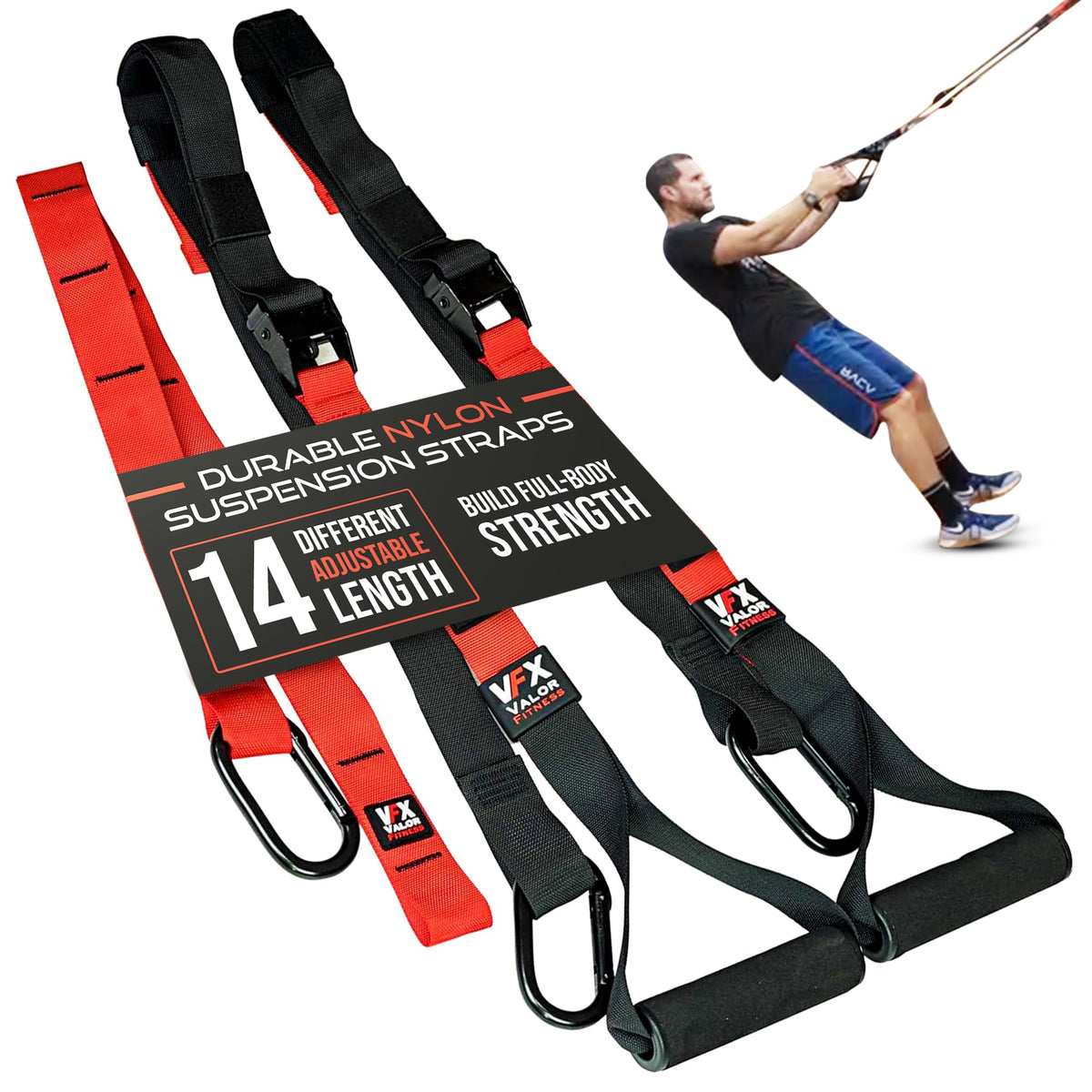 Valor Fitness Adjustable Bodyweight Suspension Trainers