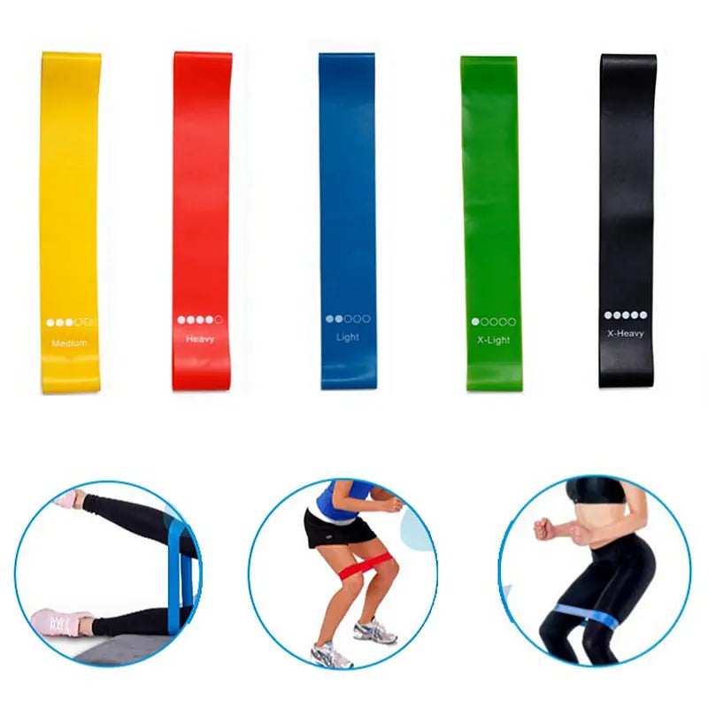Natural Latex Resistance Bands for Fitness and Yoga